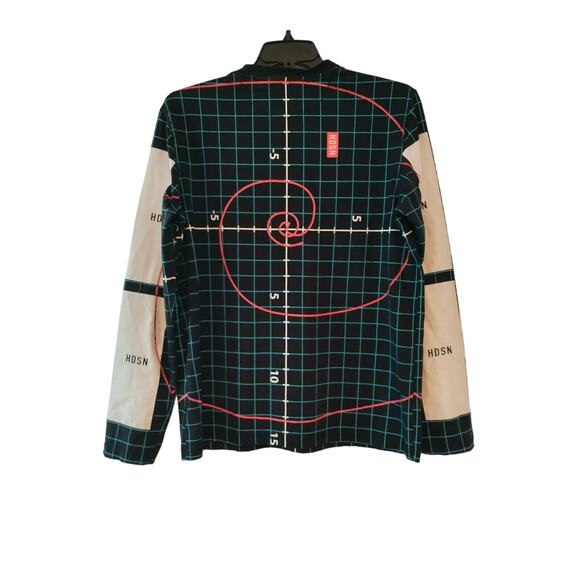 Hudson Outerwear Men's XL Shirt Black T-Shirt Grid Pattern Number Line Crewneck - Picture 14 of 16